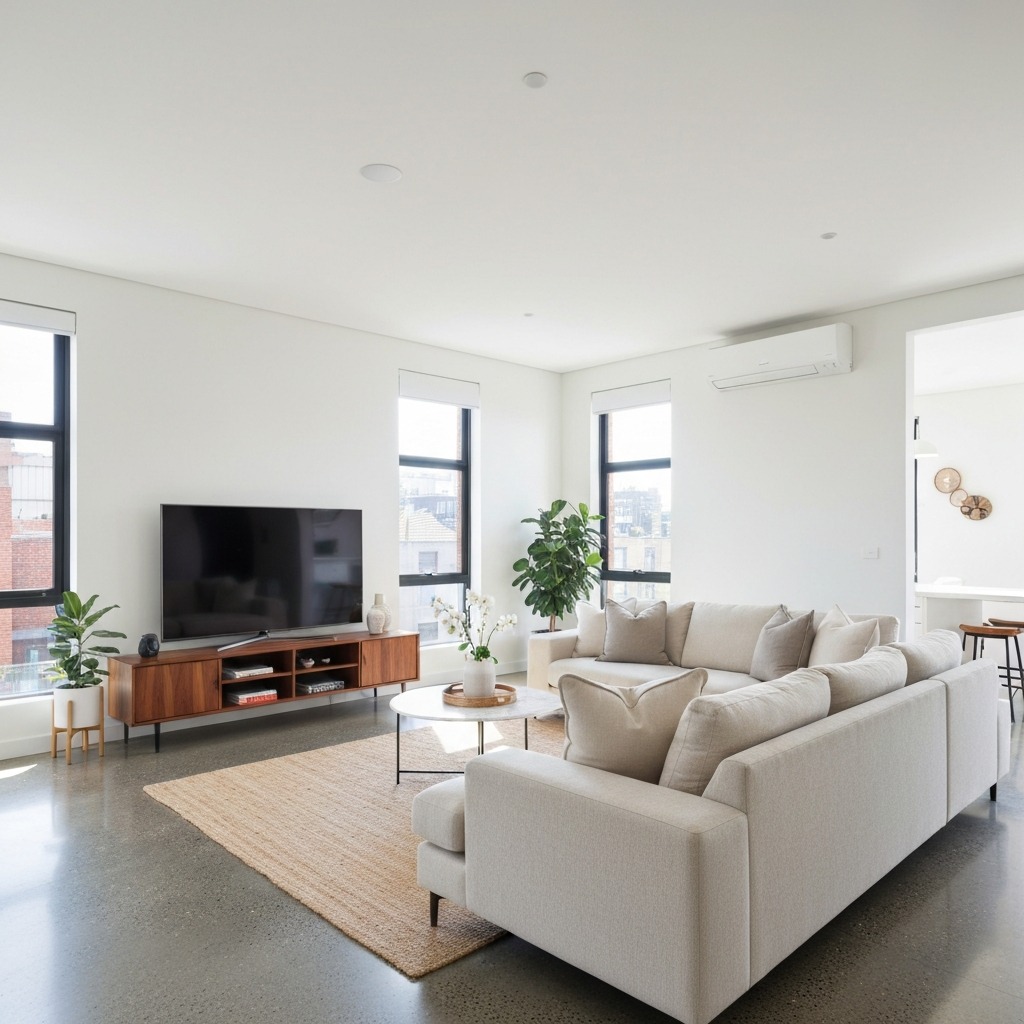Modern apartment interior in an inner Melbourne suburb