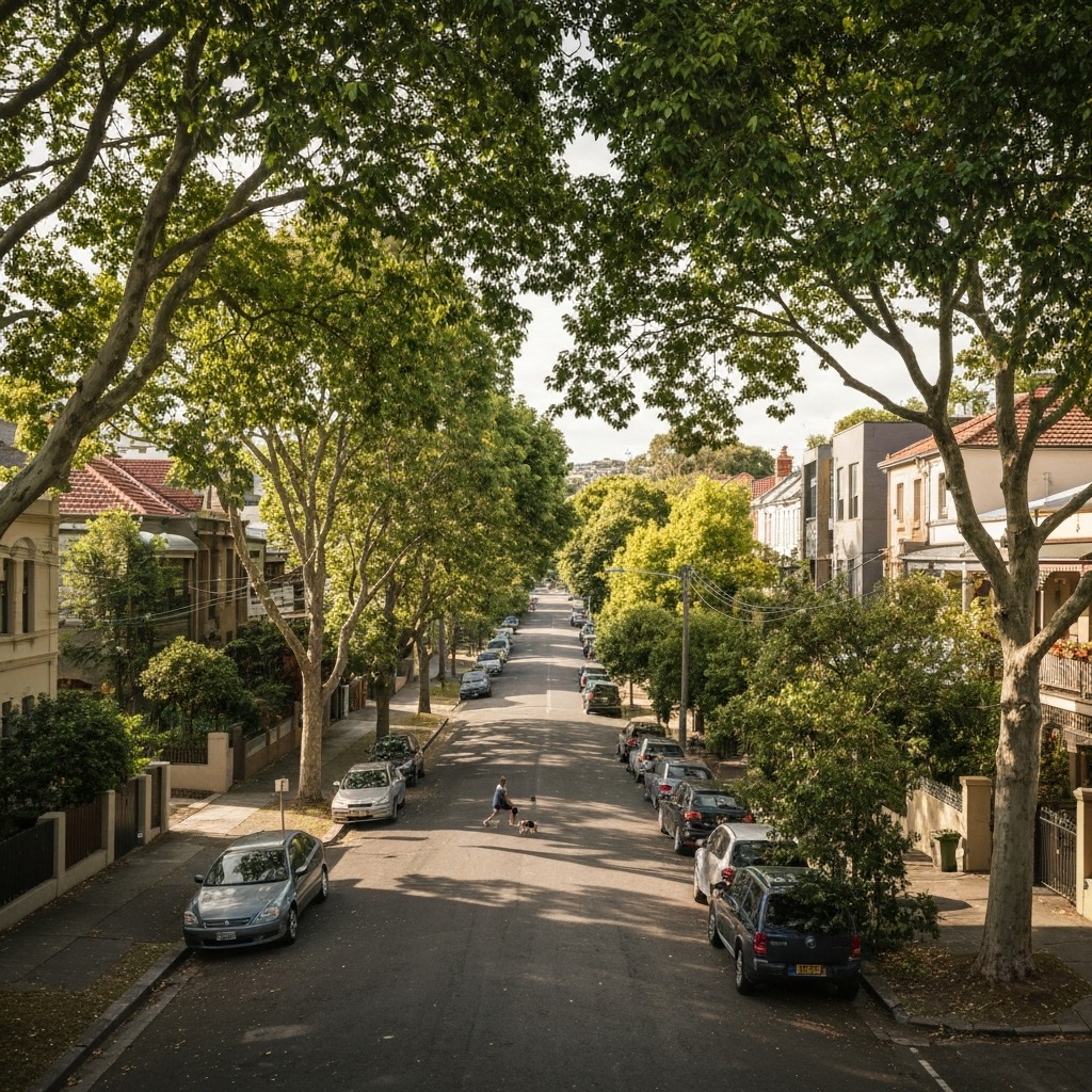 Leafy streetscape in Marrickville, one of the Inner West's popular rental suburbs in 2026