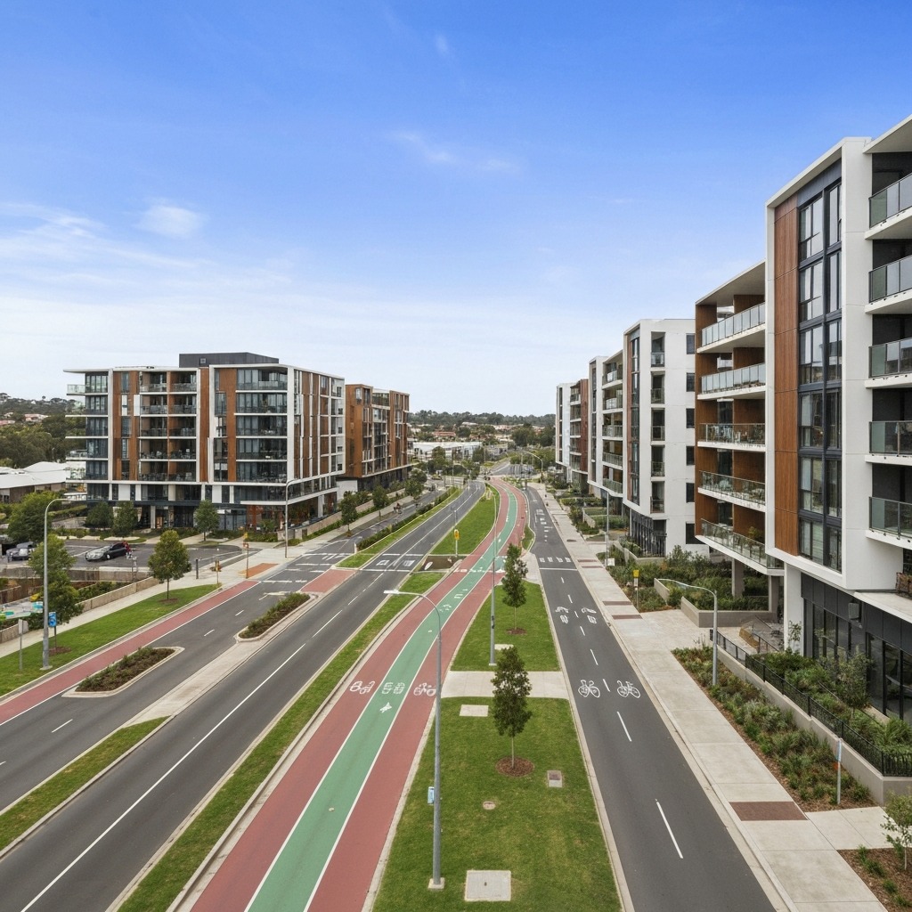 Modern apartment buildings near Parramatta CBD, representing the growing Western Sydney rental market in 2026