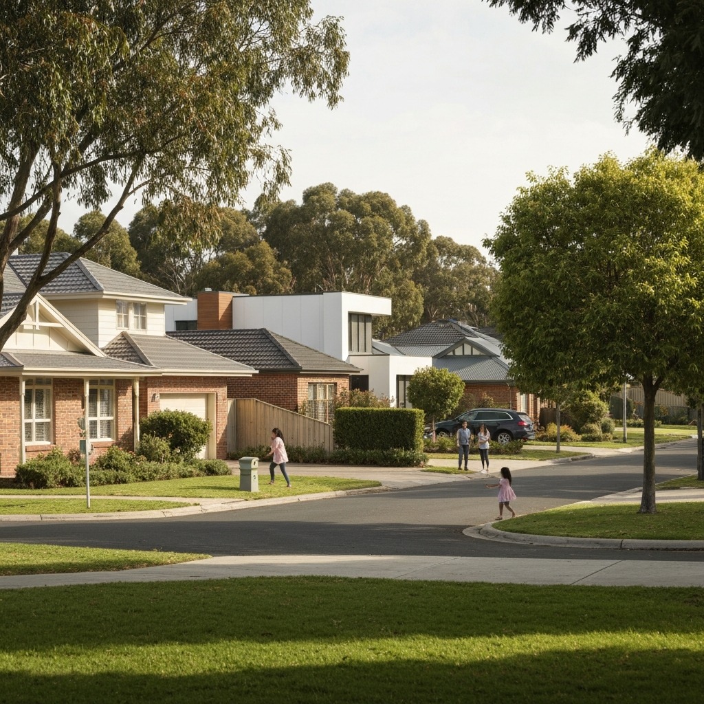 Rental homes along a residential street in Werribee